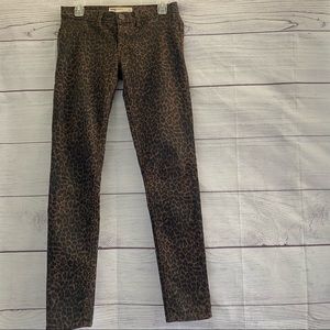 RSQ Leopard Print Skinny Jeans Size 5
